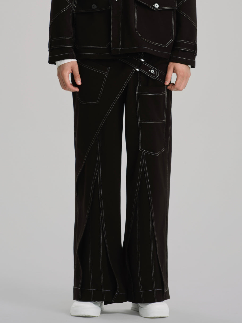 Black Nomad Wide Utility Pants