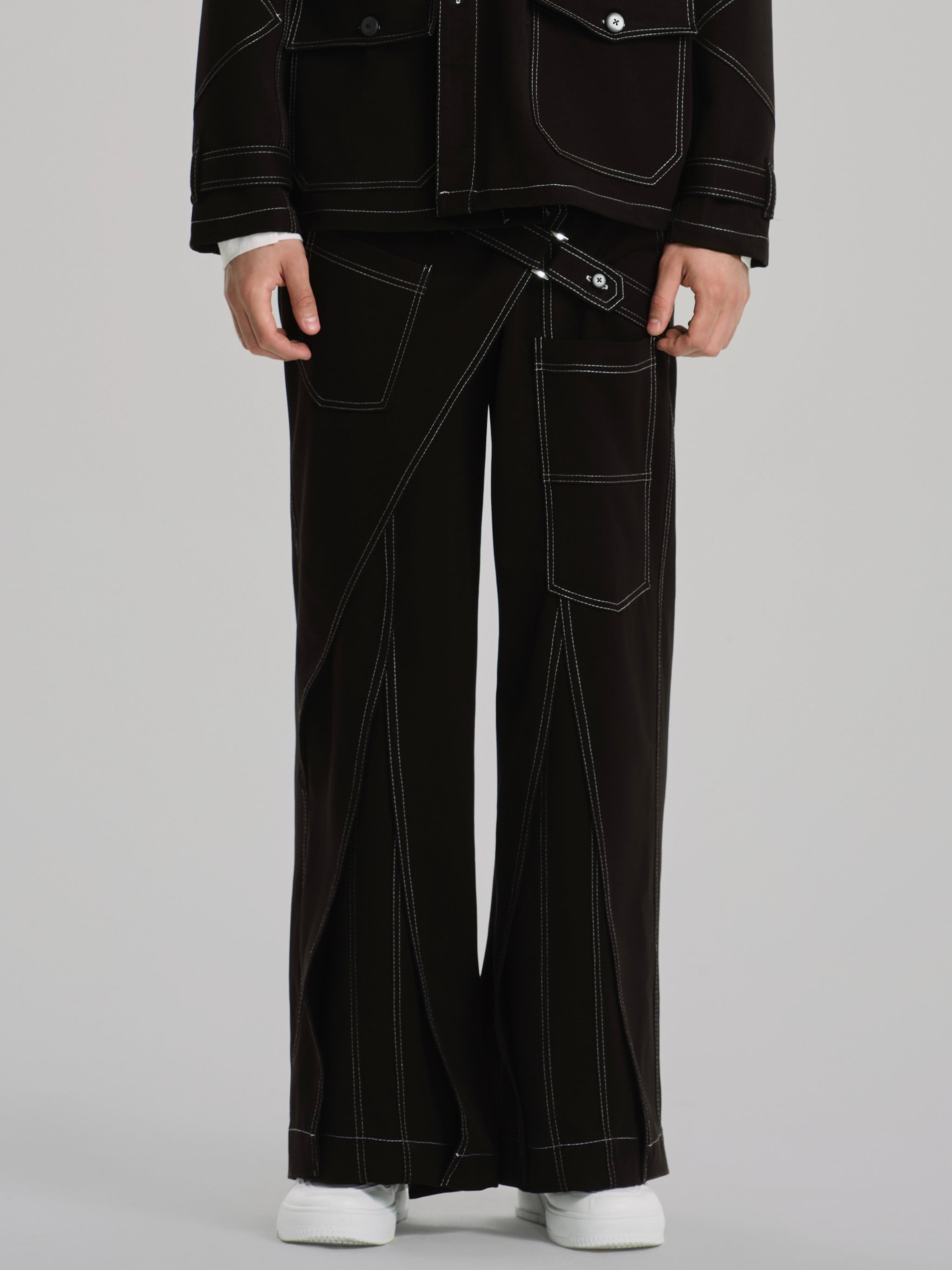 Black Nomad Wide Utility Pants