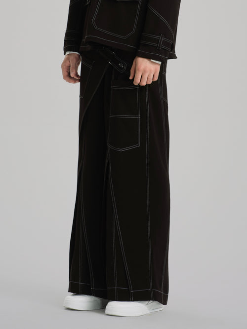 Black Nomad Wide Utility Pants