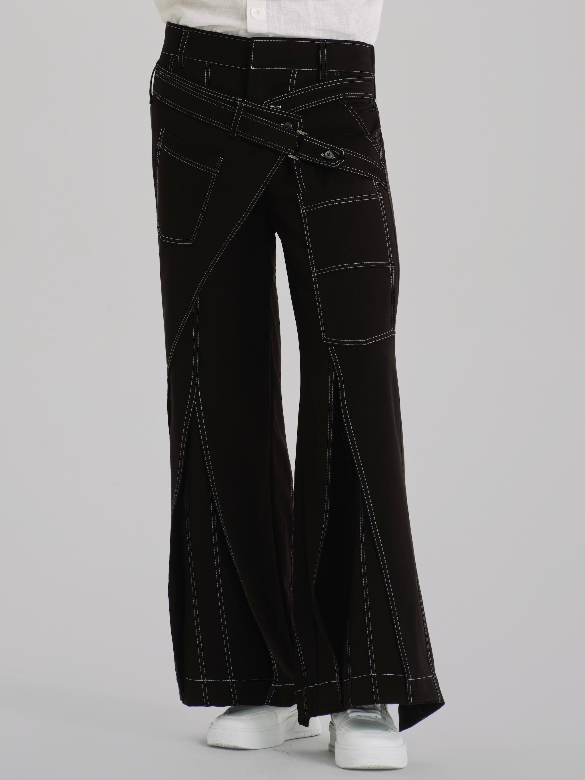 Black Nomad Wide Utility Pants
