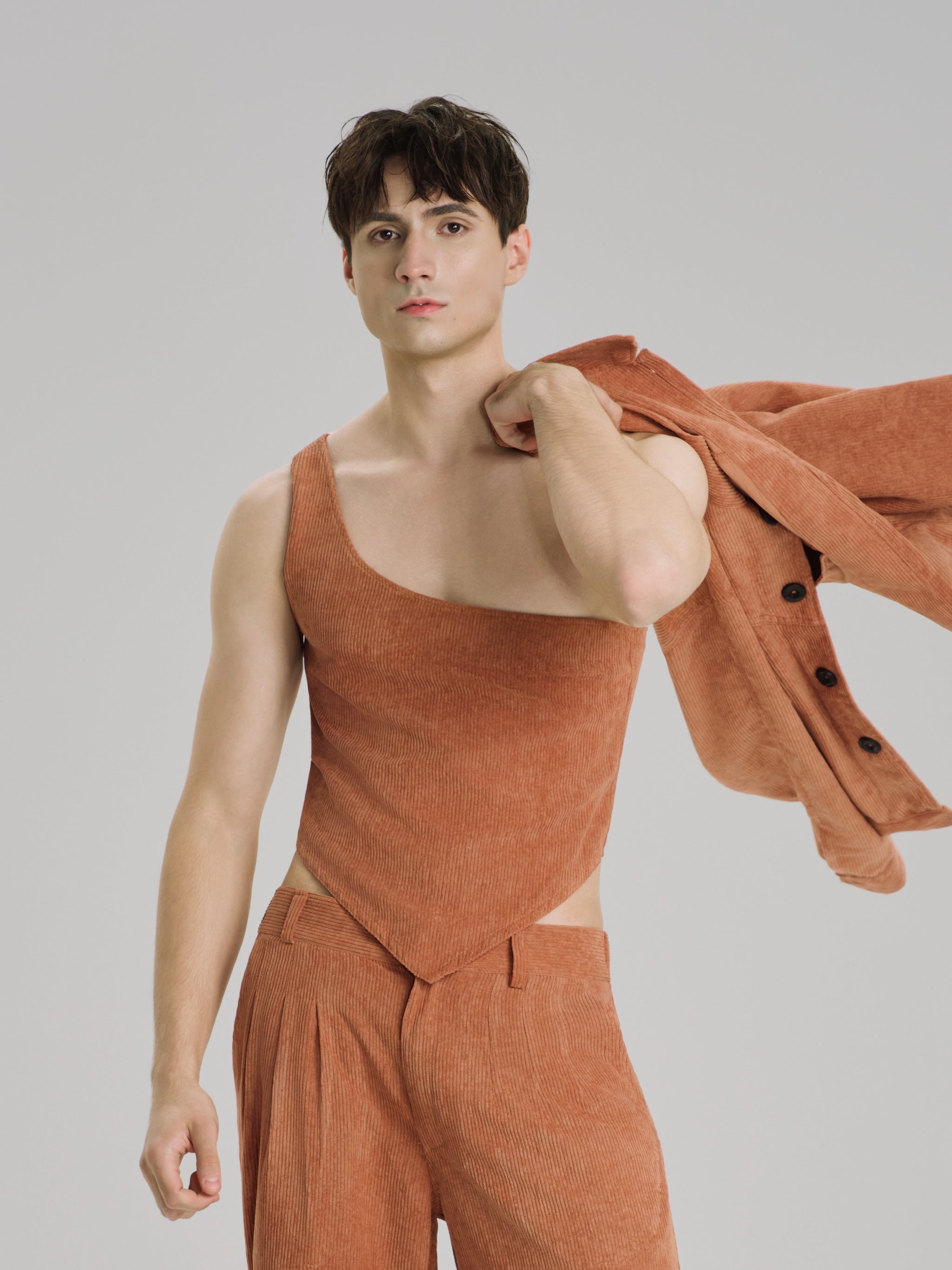 Terracotta One Shoulder Top