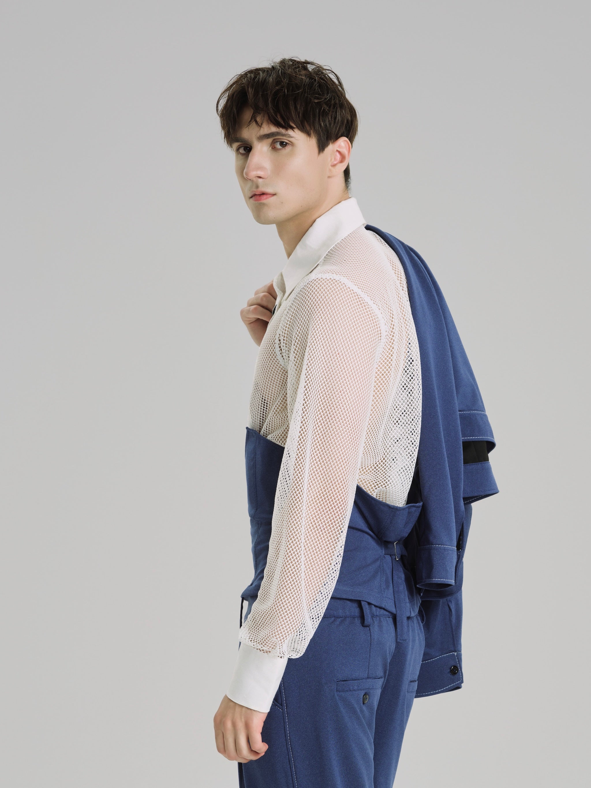 Bleu Marais Corset Vest