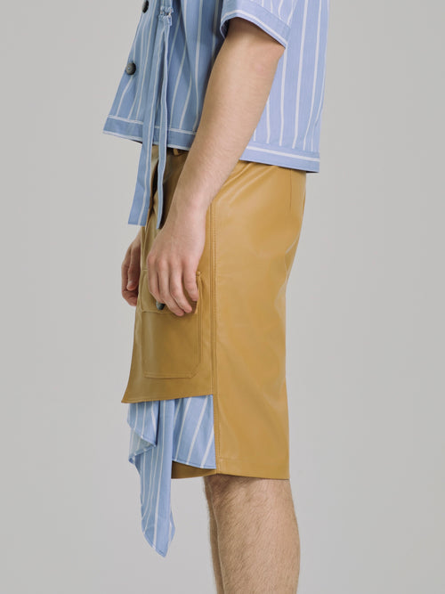 Bleu Ciel Nomade Asymmetric Short