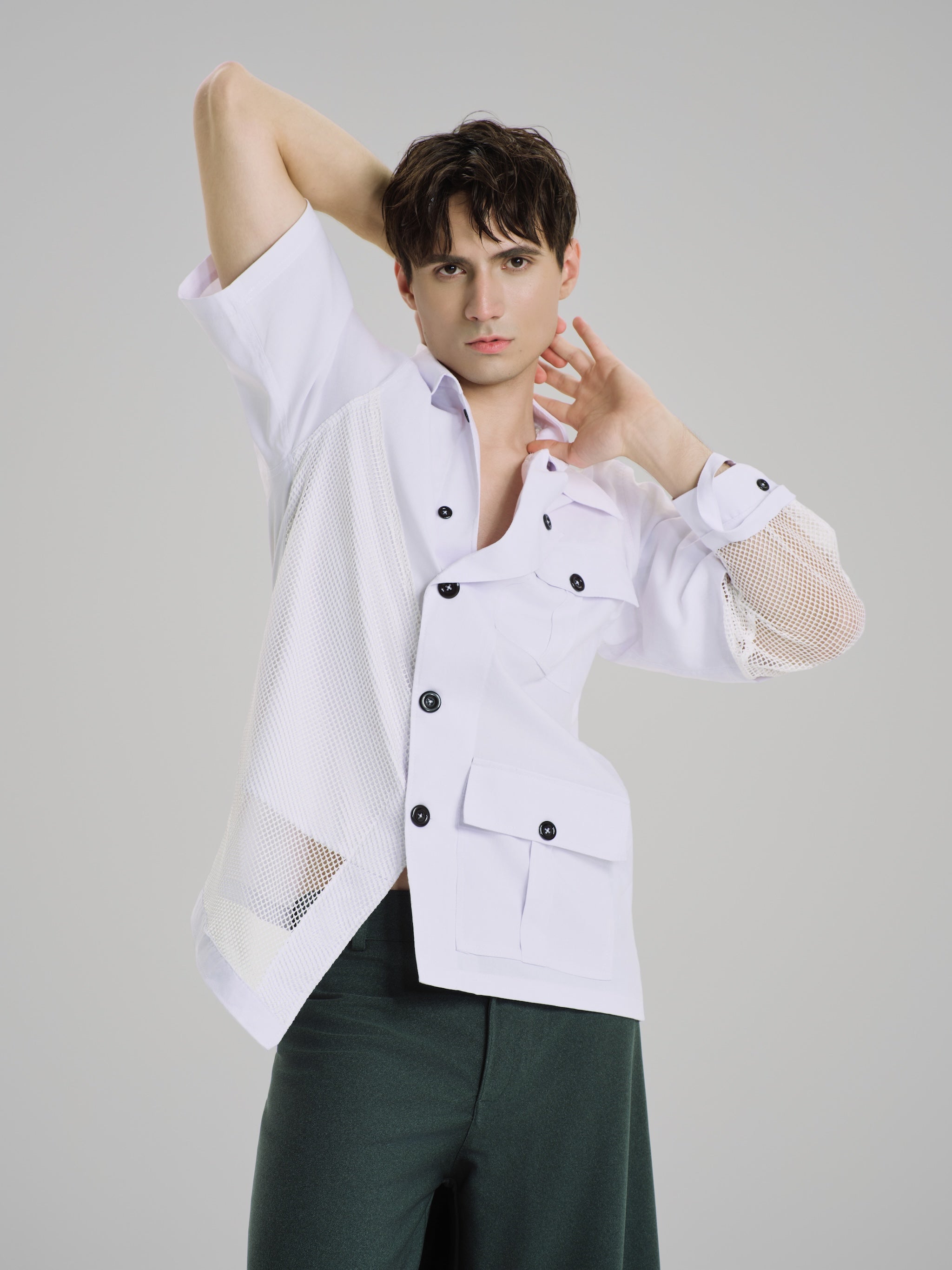 Le Silence Vert Mesh Shirt